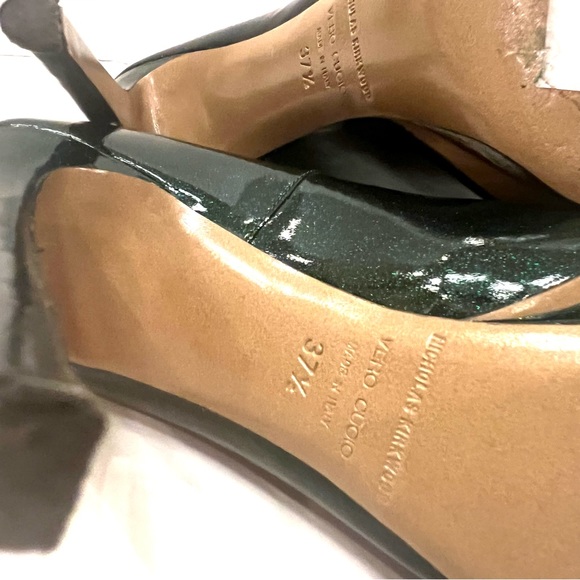 Nicholas Kirkwood Green Sparkle High Heels B13/9 - Picture 11 of 14